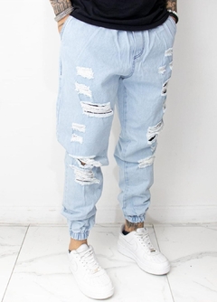 jogger mom roturas claro - comprar online