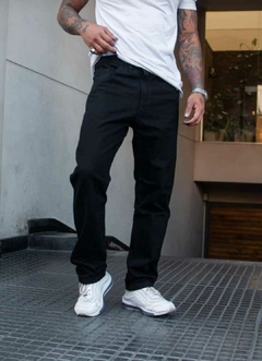 Jean Mom sin roturas Black