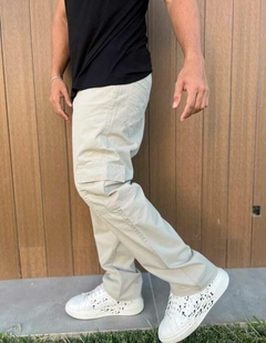 Pantalon Cargo Gabardina