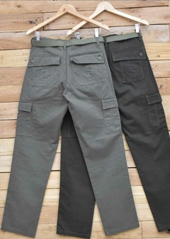 Pantalon Gabardina cargo recto - Oveja Negra -Men Store-