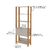 Estante Industrial Match 1 Porta - Off White / Carvalho - loja online