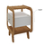 Mesa de Apoio com USB Théo - Cinamomo / Off White - 041 Wood