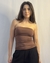 Tube Top Areia Marrom Chocolate na internet