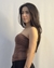 Tube Top Areia Marrom Chocolate - comprar online
