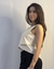 Cropped Jade Linho Creme - KEFI