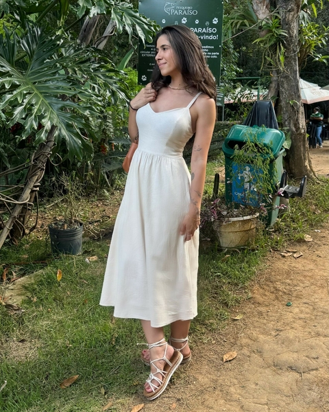 Vestido Liz Creme - comprar online