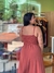 Vestido longo cinturado na internet