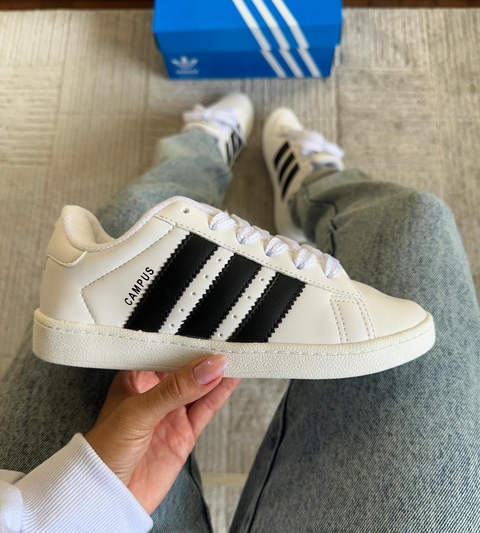 Ad Campus White (Couro legítimo)