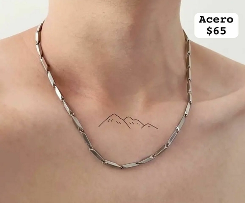 COLLAR DE ACERO INOXIDABLE 55 CM