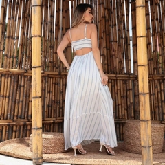 Vestido Longo Listrado - comprar online