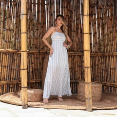 Vestido Longo Listrado
