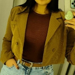 Mini Blazer Risca de Giz