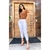 Calça Branca Jogger Feminina Tecido Bengaline Moda Blogueira