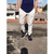Calça Jogger Com Punho Elástico Branca/Bege Produto De Ótima Qualidade Direto Da Fábrica - comprar online
