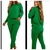 Conjunto de Lanzinha Feminino 2 Peças Calça e Blusa de Manga Longa com Gola Redonda