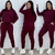 Conjunto de Lanzinha Feminino 2 Peças Calça e Blusa de Manga Longa com Gola Redonda - loja online