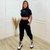 CALÇA MOLETOM JOGGER CINTURA ALTA COM BOLSO FLANELADO