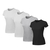 Kit 4 Camisetas Baby Look Feminina New Basics Slim Fit Gola Redonda 100% Algodão - loja online