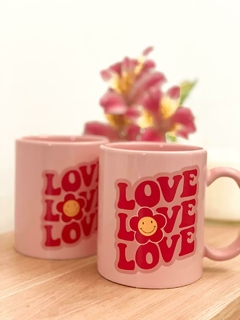 Taza Love Rosa - comprar online
