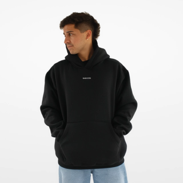 Basycos - Make It Simple B2 hoodie negro — imagen 3