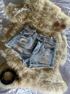 Short de jean tiro bajo