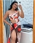 Conjunto Maiô Feminino biquini Nula Manga e saída Praia Pareô Redonda - loja online