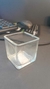 COPO DE VIDRO QUADRADO PARA VELAS