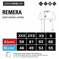 Remera juvenil batik girasol en internet