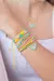 Pulsera Corazón Rosa y Amarilla