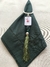 Porta guardanapo em resina verde e branca com tassel - Bella Arte Mesa Posta