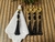 Porta guardanapo em resina preta com tassel - comprar online