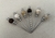 Espetos para petiscos coloridos ( marron, caramelo e creme) - 6 unidades - comprar online