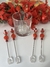Misturadores para drinks em contas vermelhas- 6 unidades - comprar online