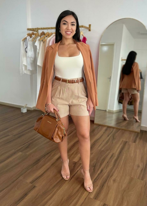 Short em alfaitaria - pence frontal