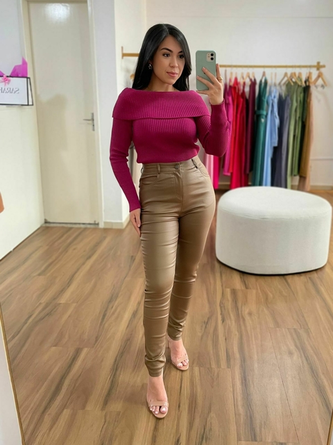 Blusa manga longa - Tricot