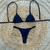 Conjunto Biquíni e Saída De Praia Estampada - Azul - comprar online