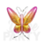 Globo Mariposa Rosa Gold