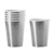 Vaso papel plateado x 10 UND