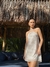 VESTIDO CURTO ARGOLA ESTAMPA GOLDEN
