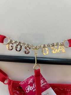 Tanga fio dental com letras - comprar online