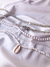colar branco com pingente de concha - comprar online