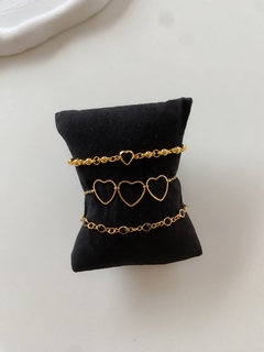 Pulseira Coração Preto - comprar online