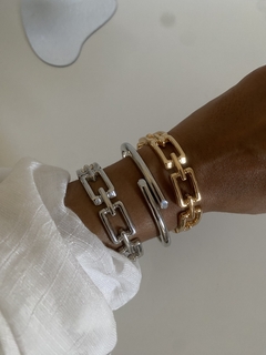 Bracelete Elos Corrente Dourado - comprar online