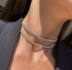 Chocker Riviera Baguete Dourada - comprar online