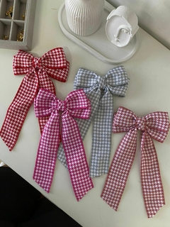 Laço Xadrez Rosa - comprar online