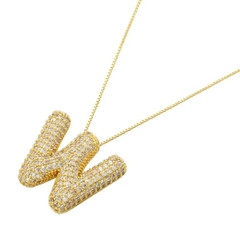 Colar Letra Bubble Cravejada - comprar online