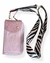 PINK MINI SHOULDER BAG WITH ANIMAL PRINT STRAP - YOUNG AND DARING STYLE