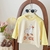 Camiseta patinho de manga longa infantil estampado - comprar online