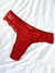 Conjunto Seduction Vermelho em Tule Transparente e Renda com Fios Dourados - comprar online