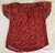 Blusa Impressão Floral Gola de Gravata Manga de Borboleta - comprar online